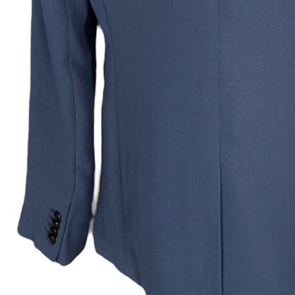 Madewell SZ 8 Rosedale Crepe Blazer Jacket Double-Breasted Lined Straight Fit - Picture 5 of 10